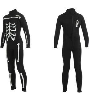 NWT Buell 4/3 mm wetsuit Size J6 RBZ Stealth rubber bones